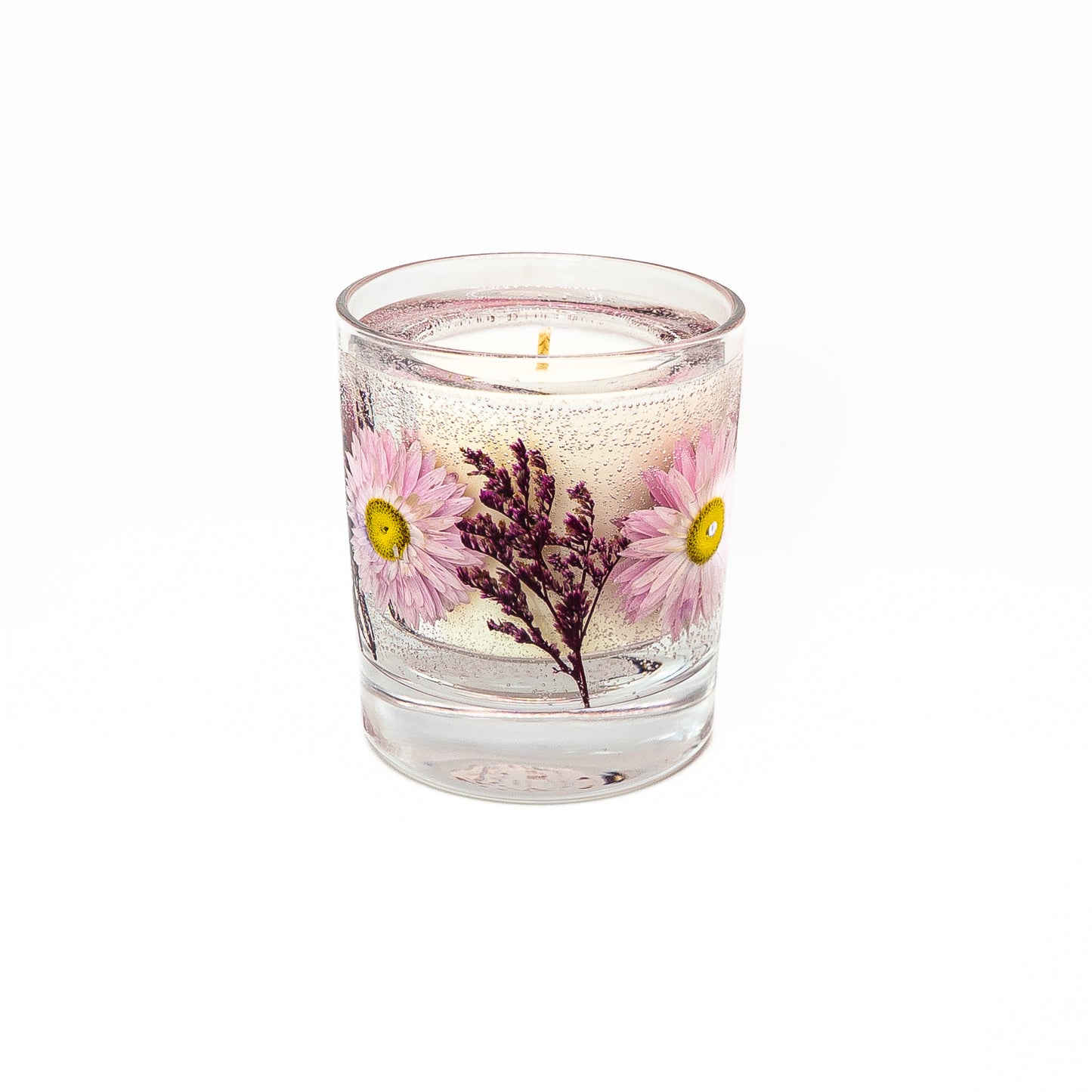 Botanical Soy Wax Candle Jar – Pink Acrolinium Blossom
