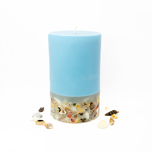 Botanical Soy Wax Candle – Coastal Shell Layer
