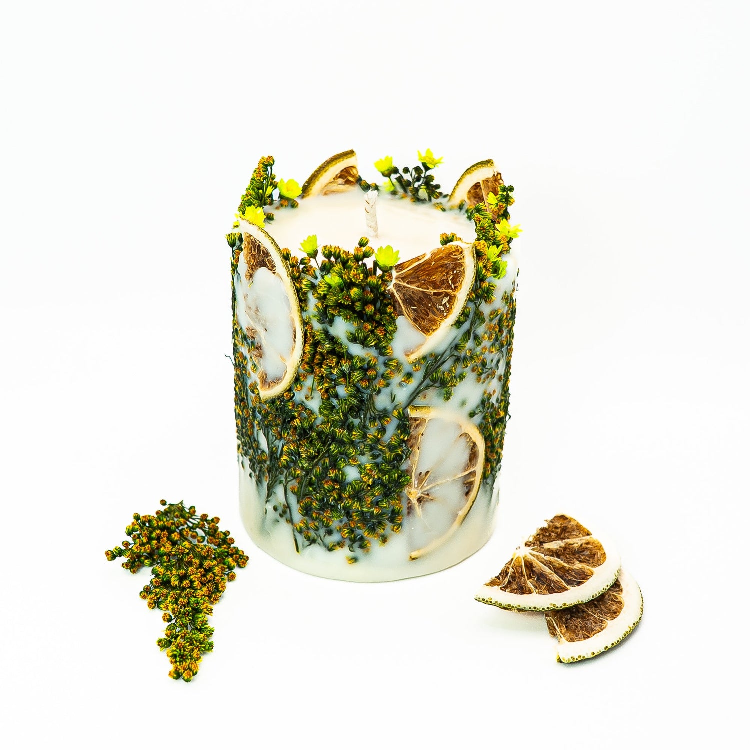 Botanical Pillar Candles