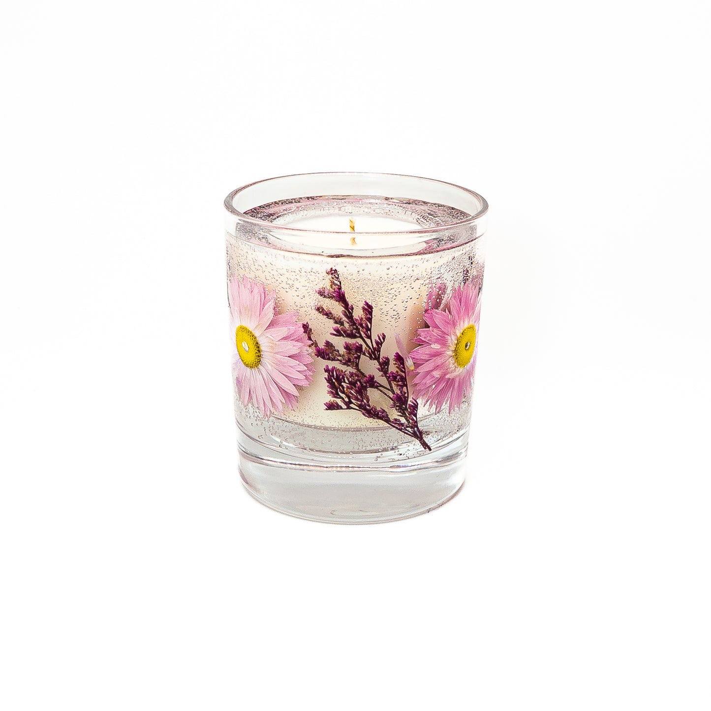 Botanical Soy Wax Candle Jar – Pink Acrolinium Blossom