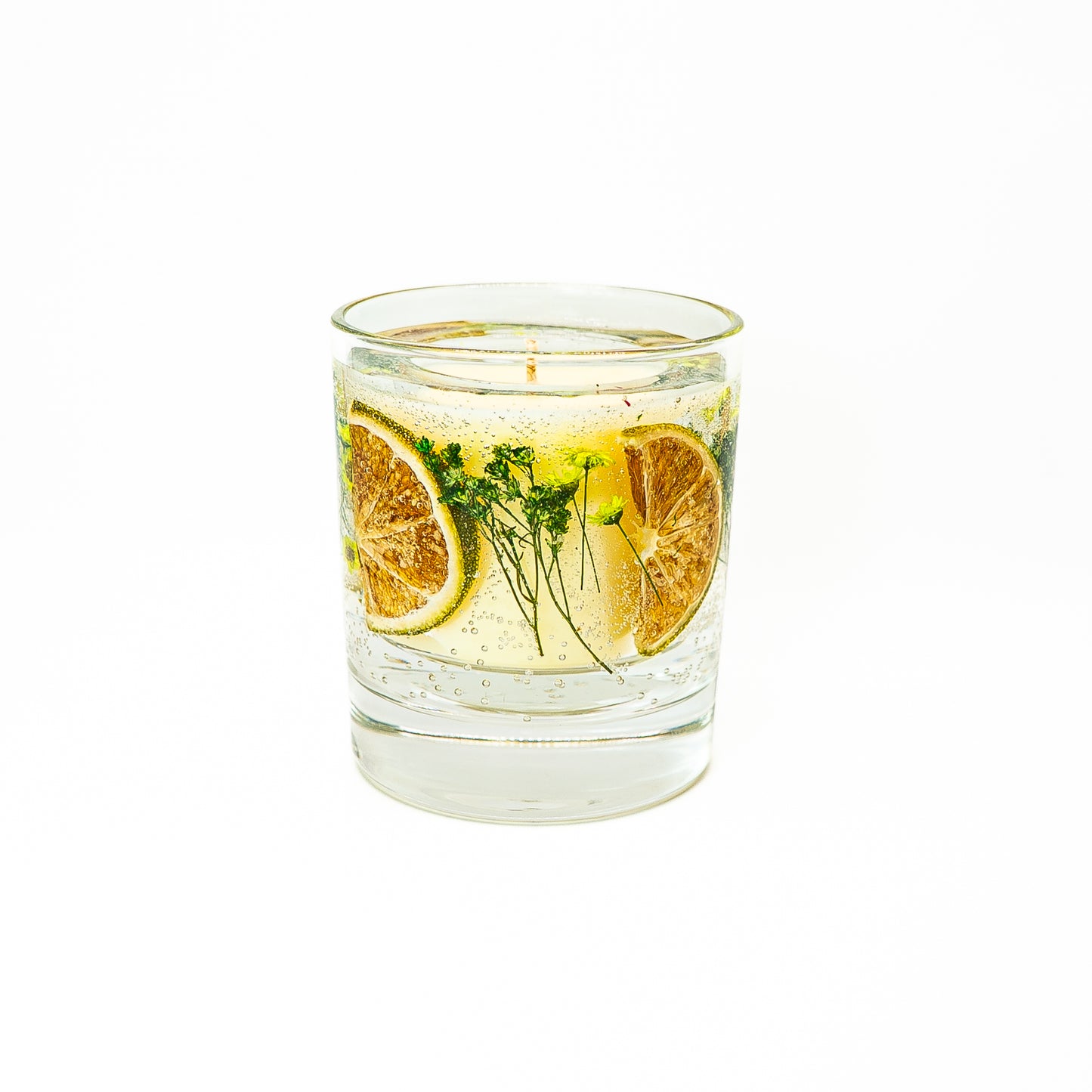 Botanical Soy Wax Candle Jar – Lime & Green Botanicals