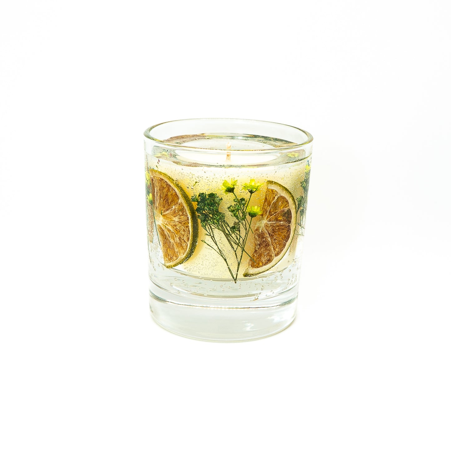 Botanical Soy Wax Candle Jar – Lime & Green Botanicals