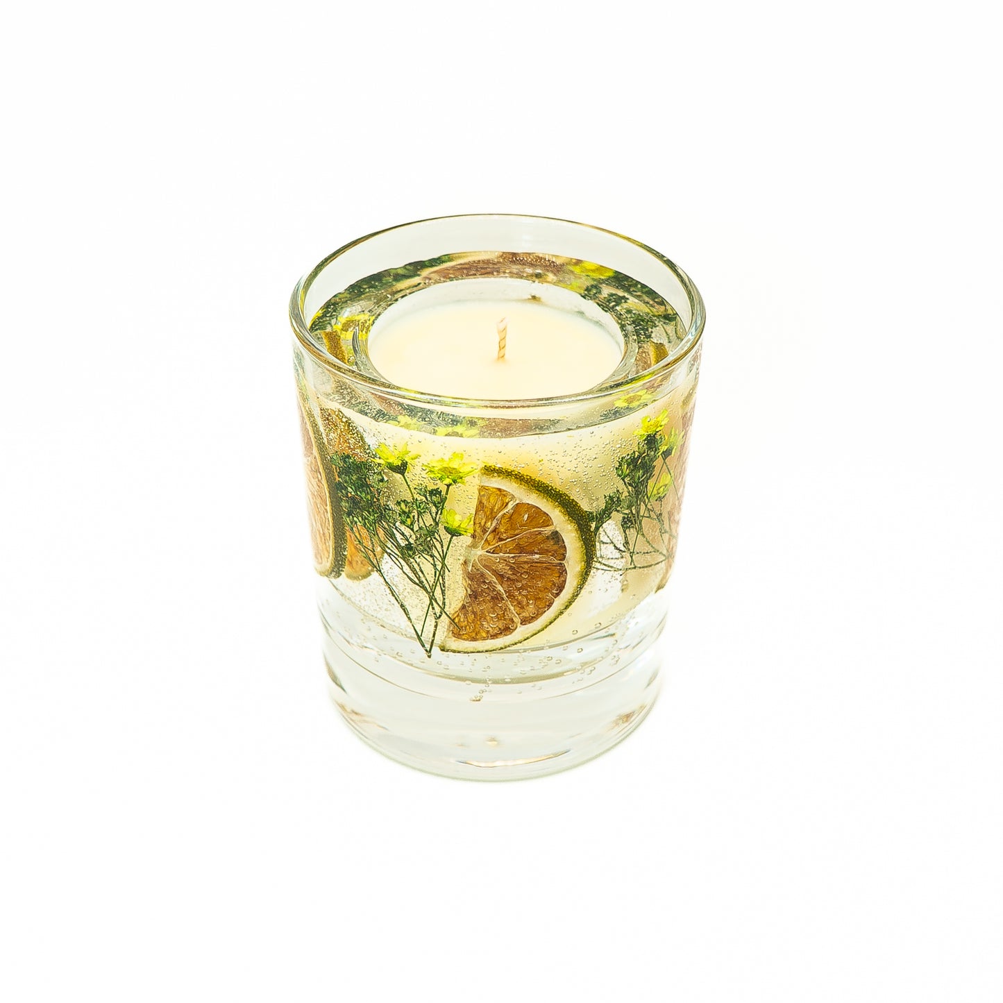 Botanical Soy Wax Candle Jar – Lime & Green Botanicals