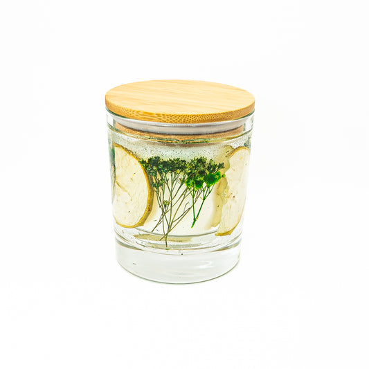 Botanical Soy Wax Candle Jar – Green Apple Blossom