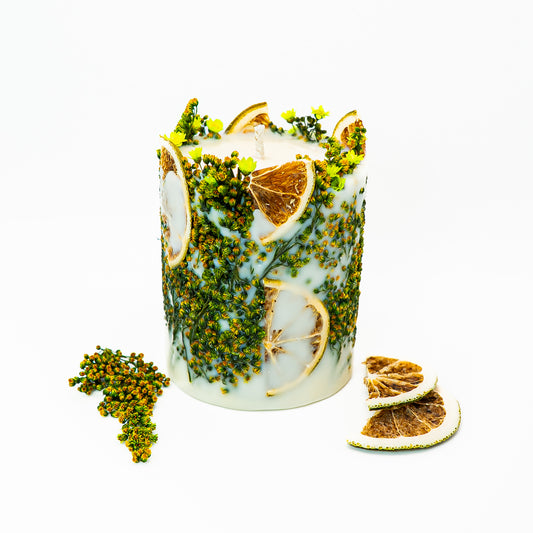Botanical Soy Wax Candle – Lime & Greenery