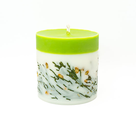 Botanical Soy Wax Candle – Green Botanical Layer
