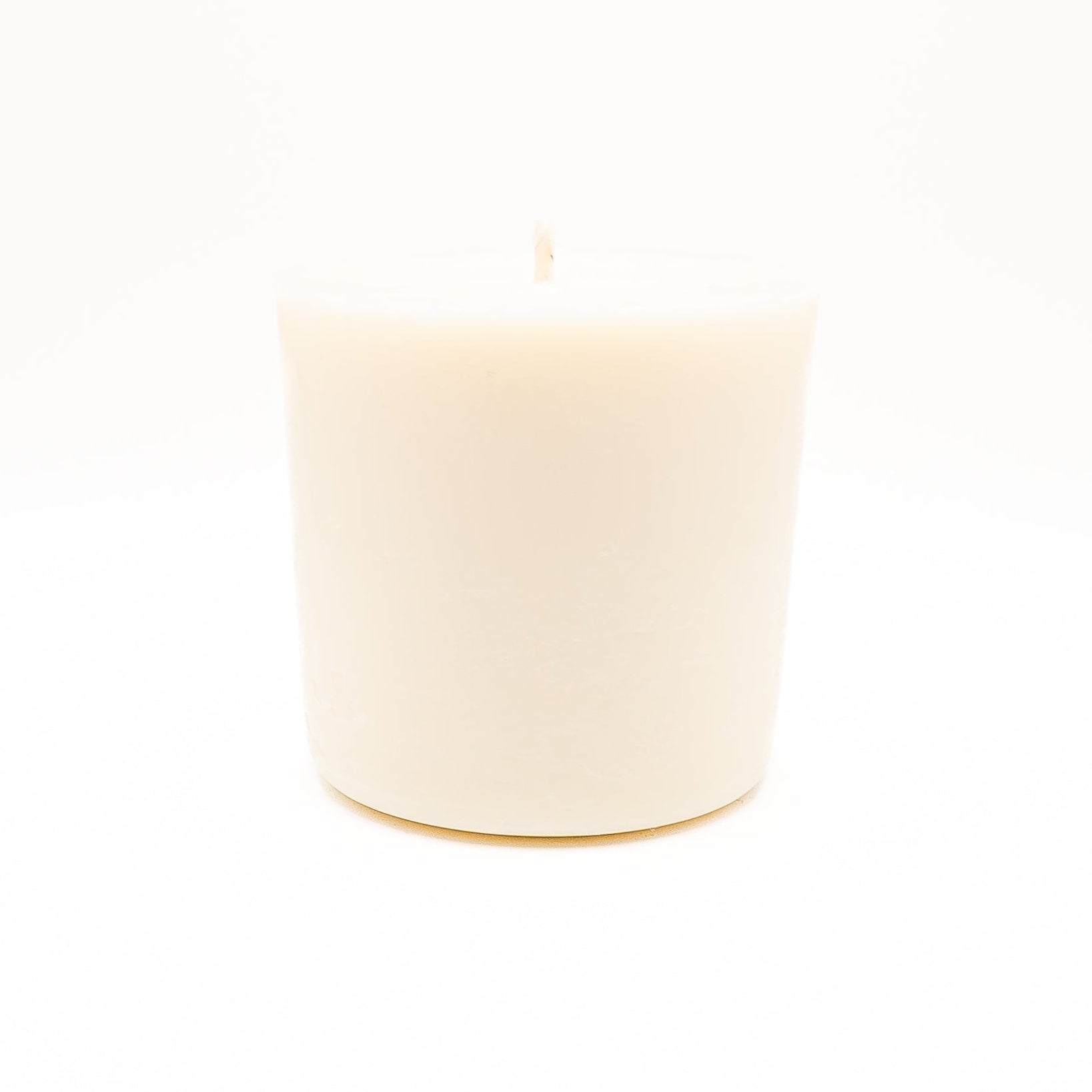 Natural soy wax candle refill made to fit reusable decorative glass candle containers.