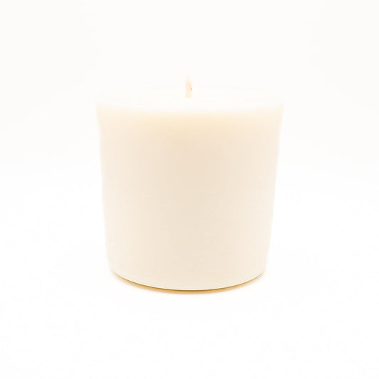 Natural soy wax candle refill made to fit reusable decorative glass candle containers.